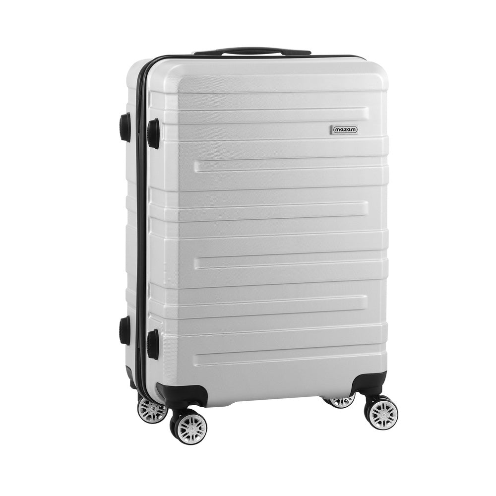 28 inch Luggage Set TSA Lock Hard Case Silver