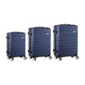 Mazam 3PCS Luggage Set TSA Lock Hard Case Navy
