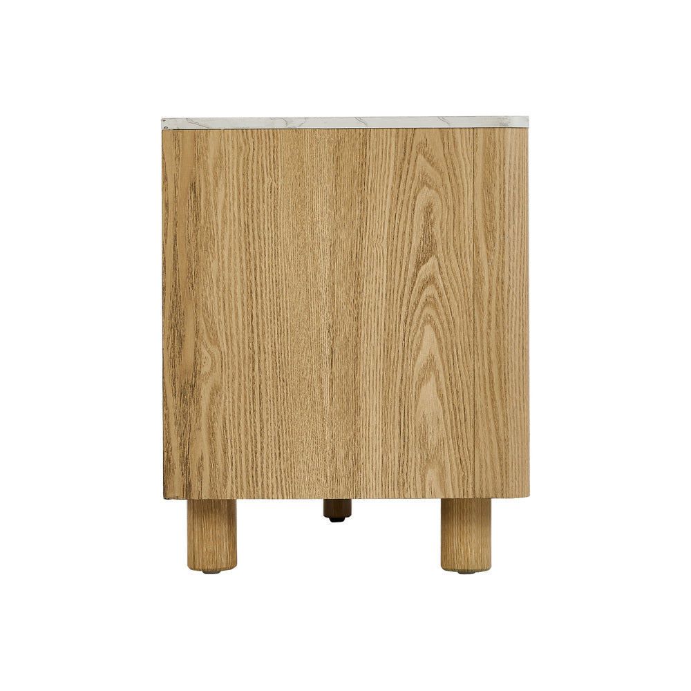 160cm Natural TV Cabinet Entertainment Unit Stand