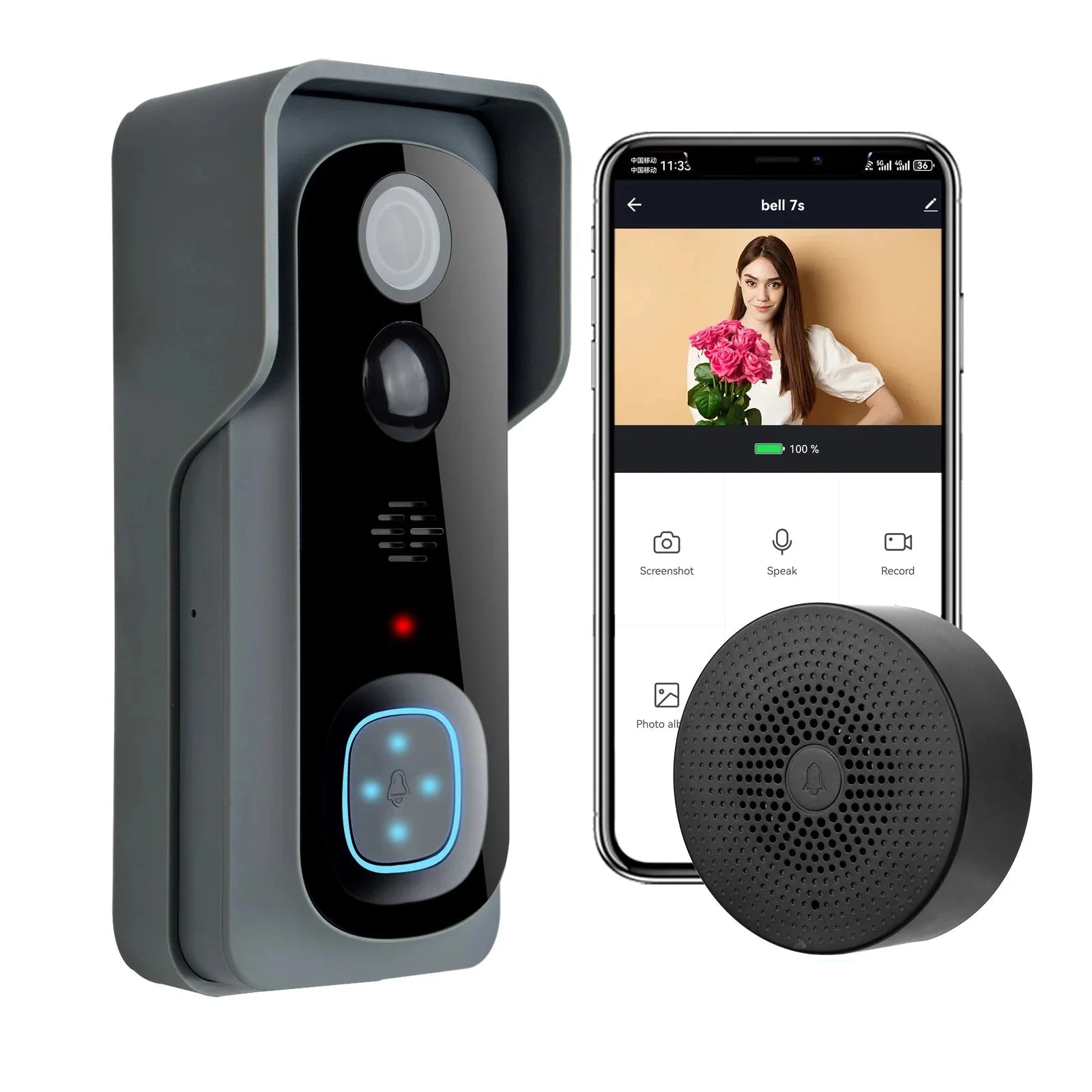 Smart WiFi Video Doorbell Camera 1080P HD