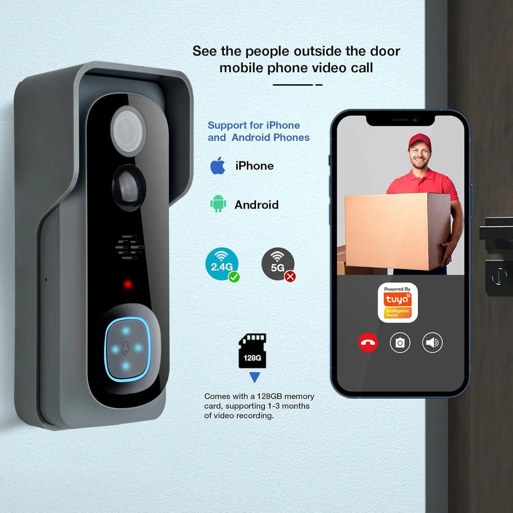 Smart WiFi Video Doorbell Camera 1080P HD