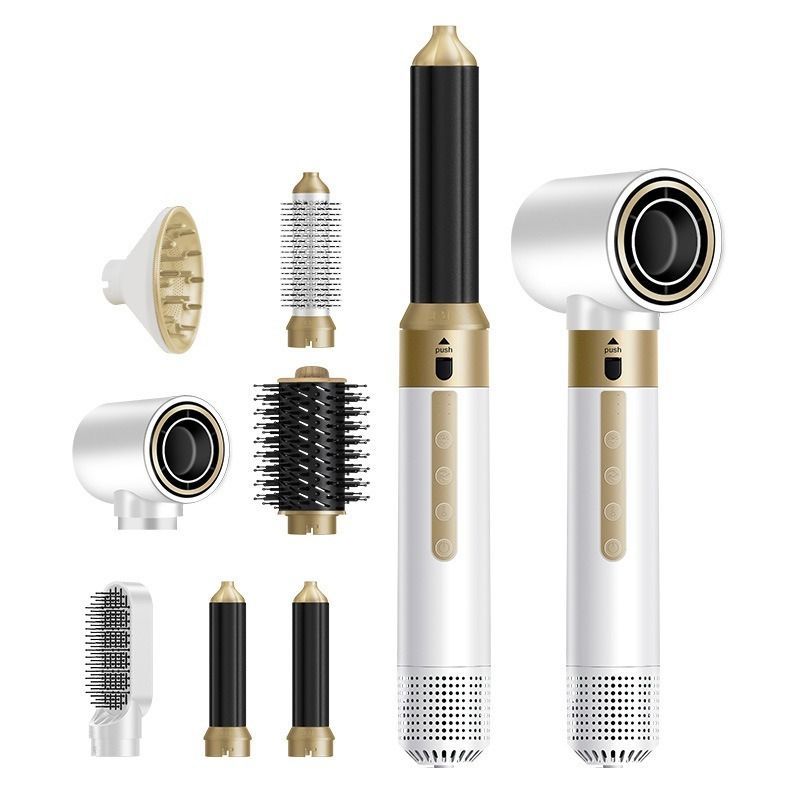 7-in-1 hair curler - White - Size 7
