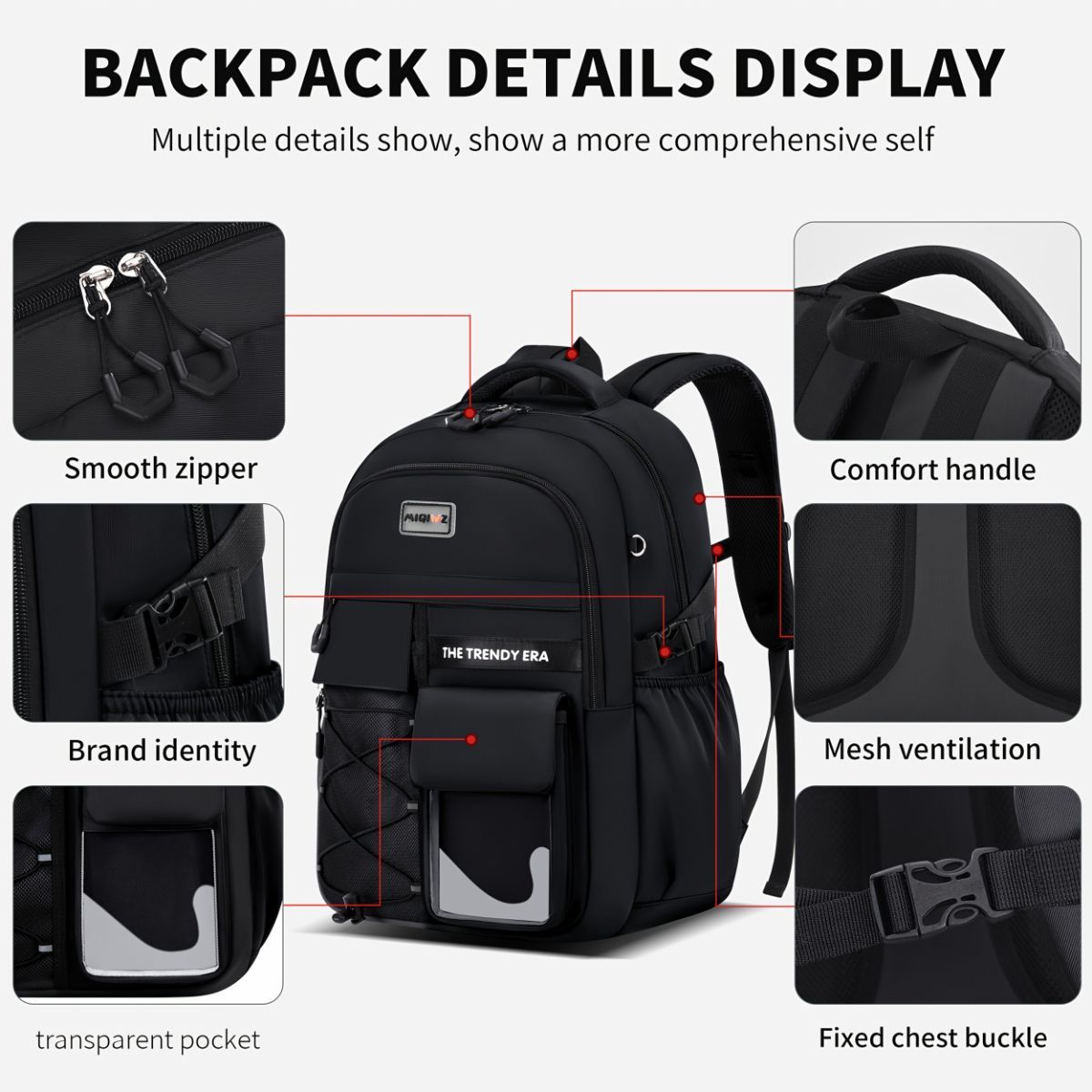 Multiple Compartments Backpack