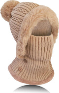 winter warm knitted hat neck warmer set