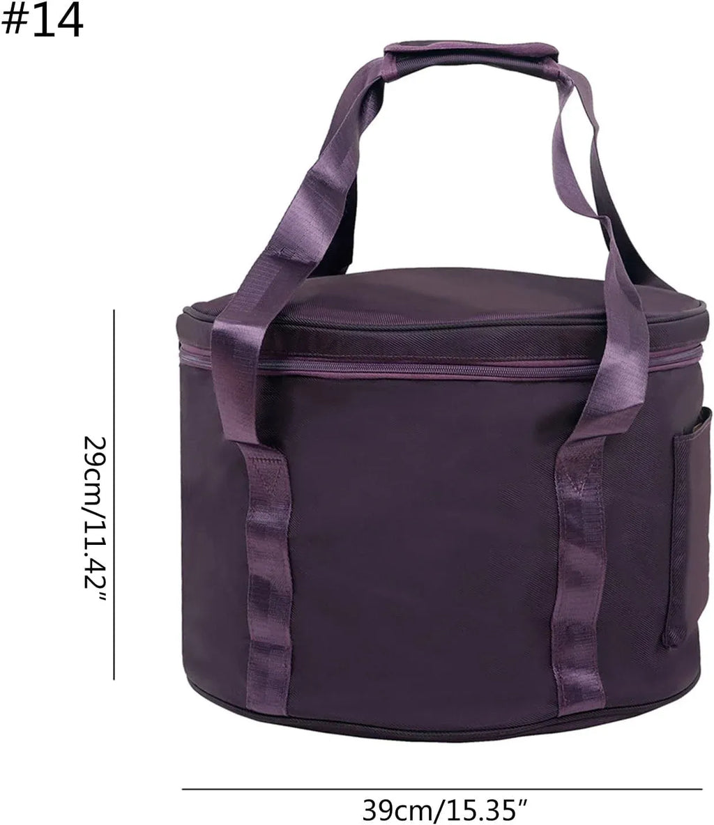 Singing Bowl Carry Bag with Handle, Black