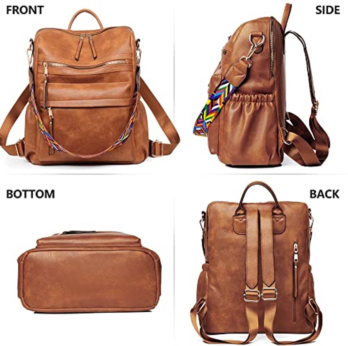Leather Backpack for Women