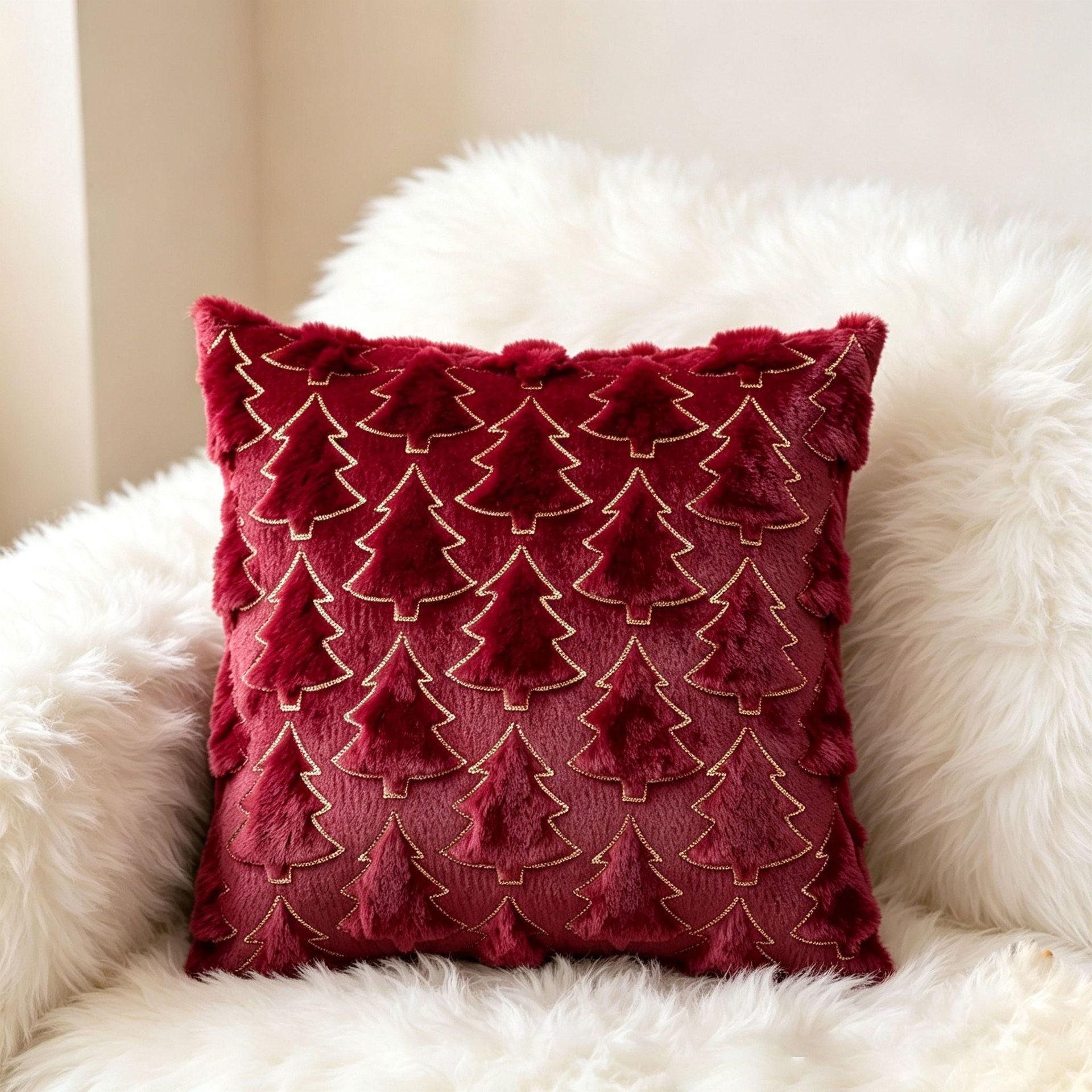Set of 2 Christmas Cushion Covers (Pillow filling not included)-Style 26