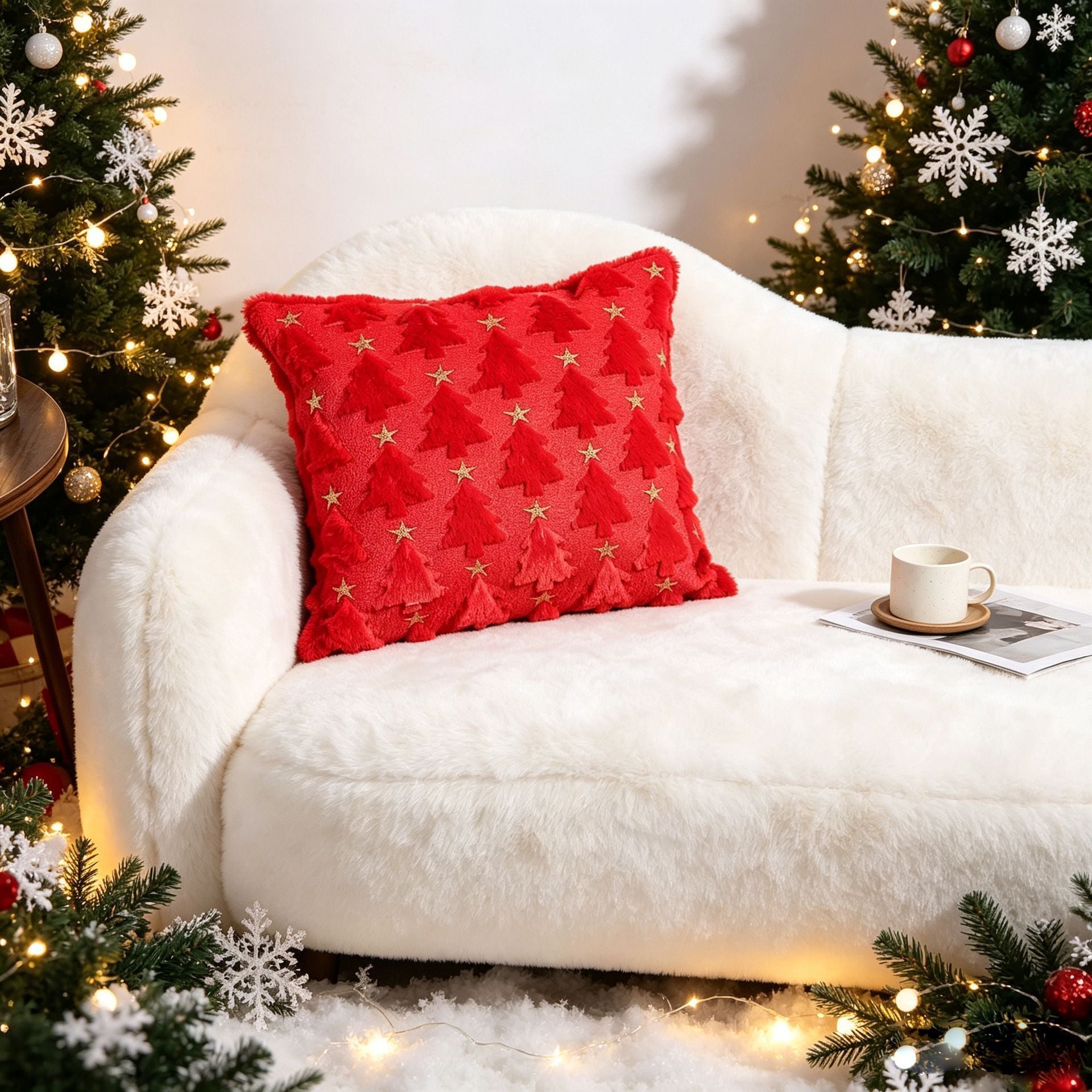 Set of 2 Christmas Cushion Covers (Pillow filling not included)-Style 26
