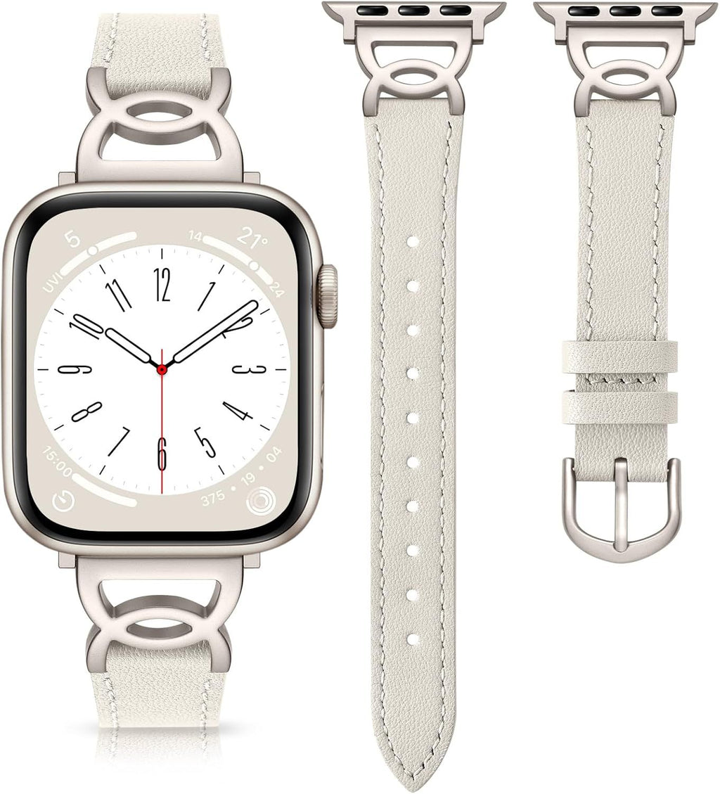 Slim Leather Apple Watch Bands