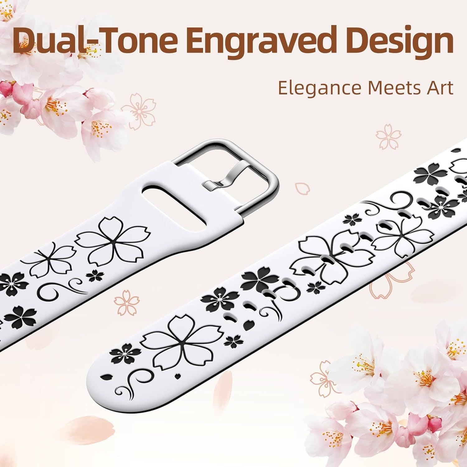Floral Engraved Band Samsung Galaxy Watch