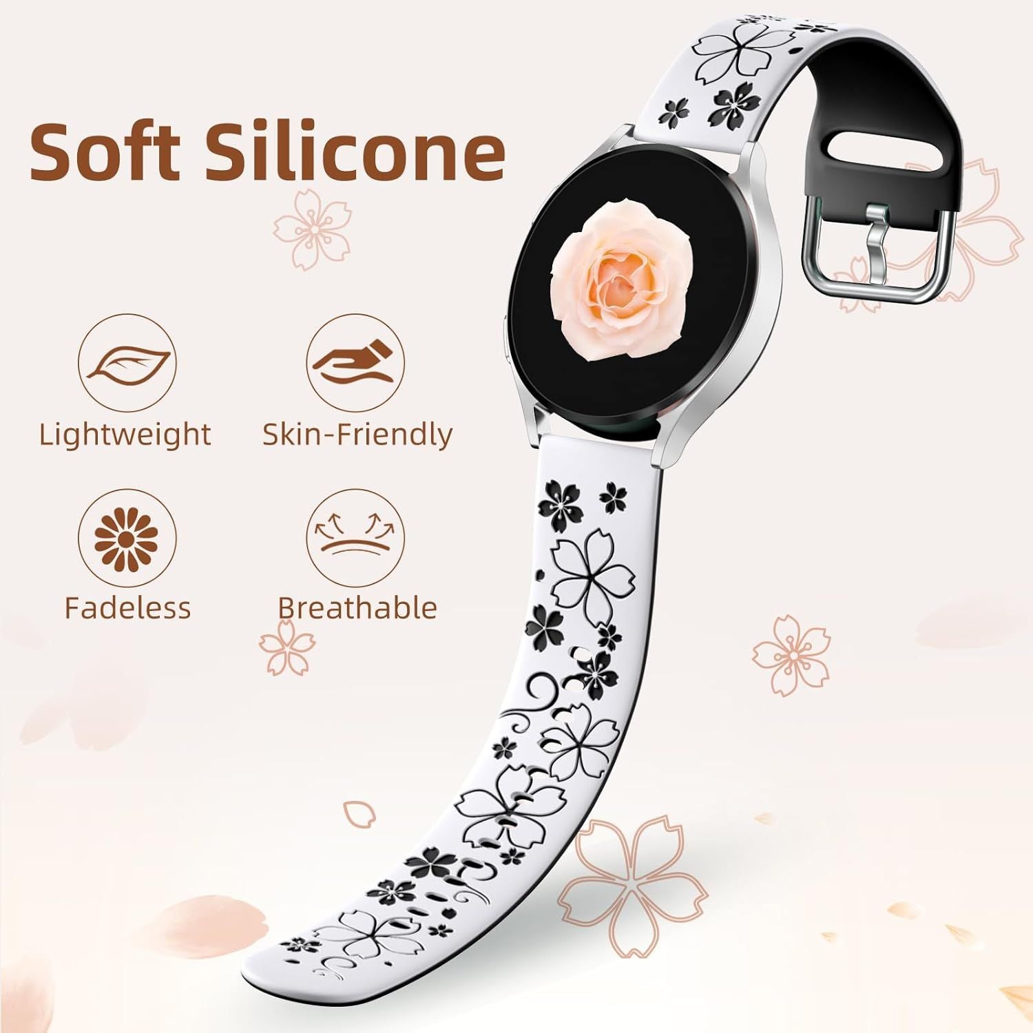 Floral Engraved Band Samsung Galaxy Watch