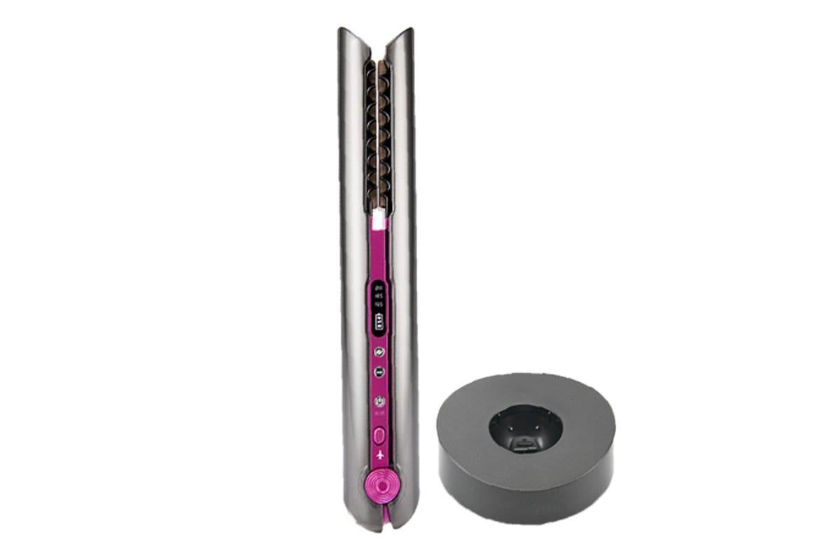 2-in-1 Rechargeable Cordless Flat Iron Hair Straightener Hair Curler