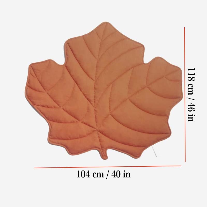 Leaf-Shaped Multi-Functional Pet Mat(Orange)