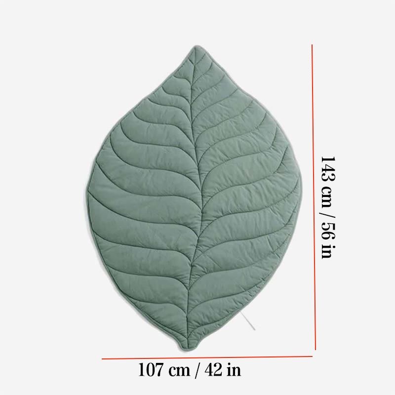 Stylish Leaf-Shaped Pet Mat(Green)