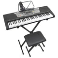 Black Digital Portable Keyboard Pack With Headphones