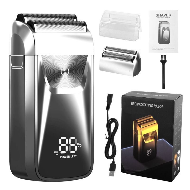Men's Reciprocating Foil Shaver Upgraded Set (Silver)