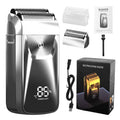 Men's Reciprocating Foil Shaver Upgraded Set (Silver)