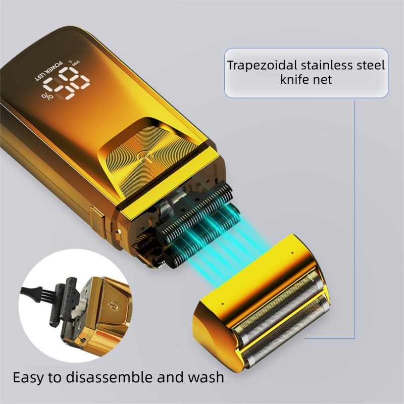 Men's Reciprocating Foil Shaver Upgraded Set (Silver)