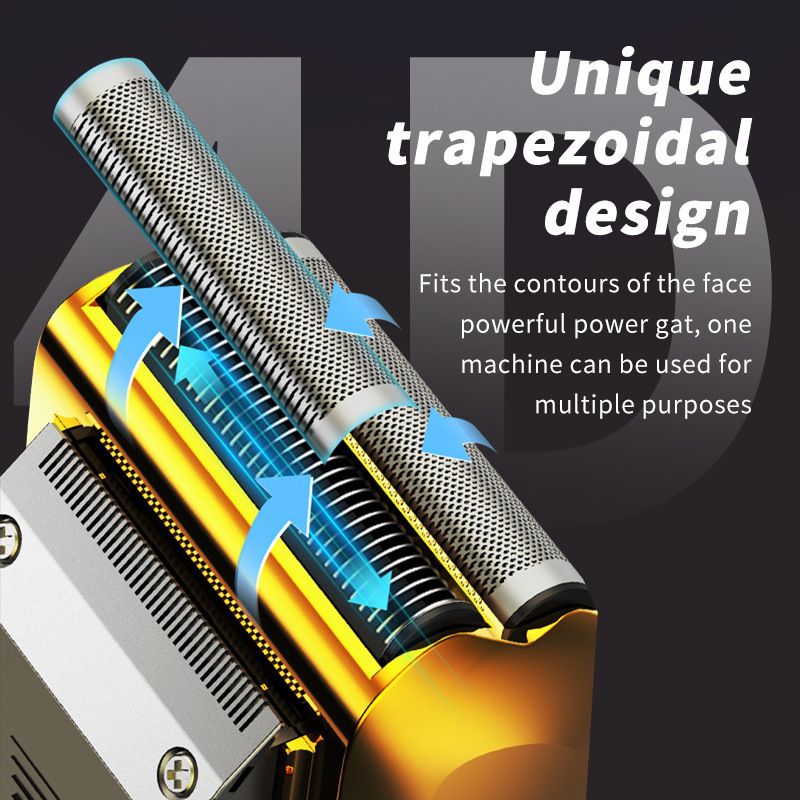 Men's Reciprocating Foil Shaver Upgraded Set (Silver)