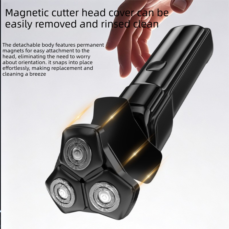 Men's 3-Head Electric Rotary Shaver Premium Set