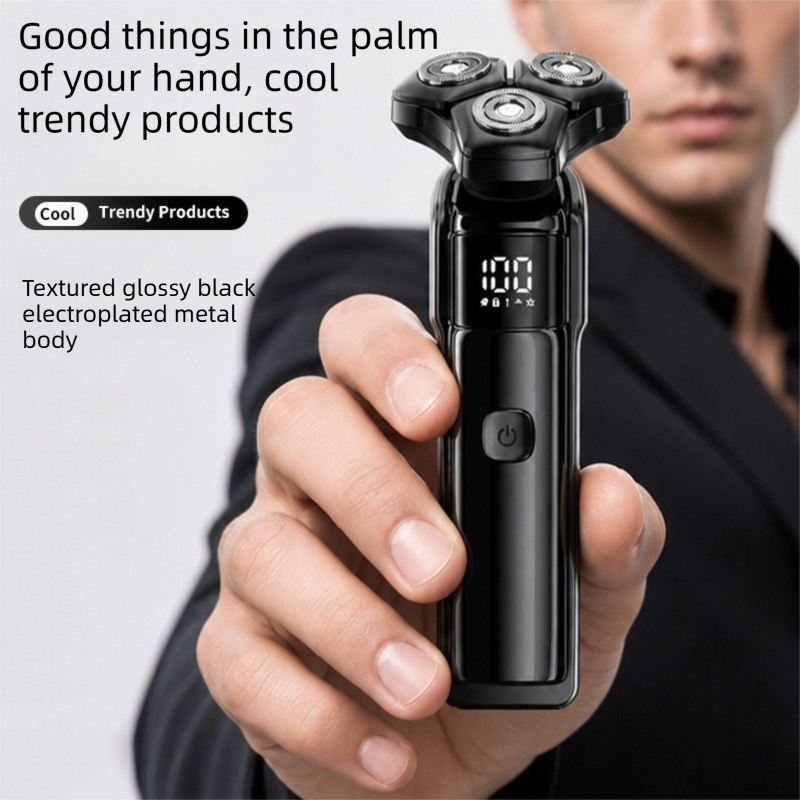 Men's 3-Head Electric Rotary Shaver Premium Set